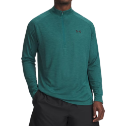 Haut 1/2 zip Under Armour UA Tech texturé Rack Green/noir pour homme
