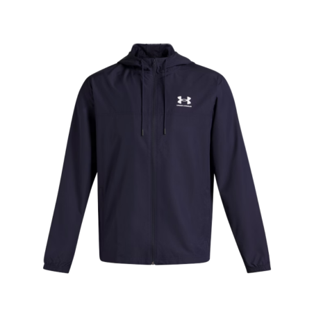 Veste coupe vent Under Armour UA Rival Woven bleu marine blanc