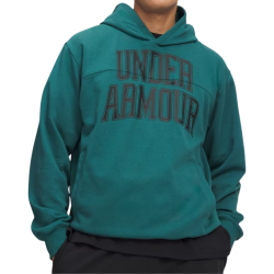 Sweat à capuche Under Armour Rival Lightweight Graphic Rack Green/Black