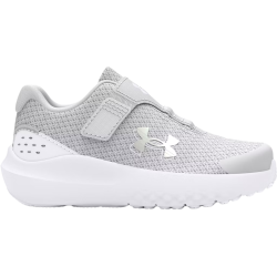 Chaussure de course Under Armour UA Surge 4 AC Halo Gray/White/Iridescent pour enfants