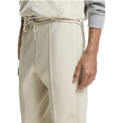 Bas de survêtement  en coton mélangé avec passepoils T_Join Hadiko BOSS beige