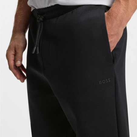 Bas de survêtement en coton stretch avec logo Hadiko BOSS noir