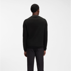 Pull en coton avec détails contrastants KN_Ever-X CN  BOSS noir