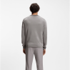 Pull en coton avec détails contrastants KN_Ever-X CN  BOSS gris