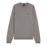 Pull en coton avec détails contrastants KN_Ever-X CN  BOSS gris