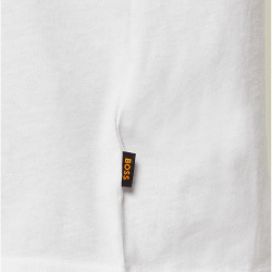 T-shirt en jersey de coton avec motif imprimé Te_Creature HUGO BOSS blanc