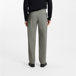 Chino Tapered coupe droite en tissu stretch Chino_ST_DS HUGO BOSS gris