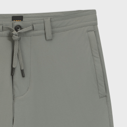 Chino Tapered coupe droite en tissu stretch Chino_ST_DS HUGO BOSS gris