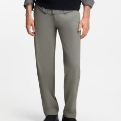 Chino Tapered coupe droite en tissu stretch Chino_ST_DS HUGO BOSS gris
