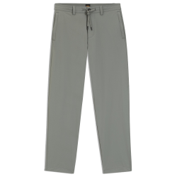 Chino Tapered coupe droite en tissu stretch Chino_ST_DS HUGO BOSS gris chiné