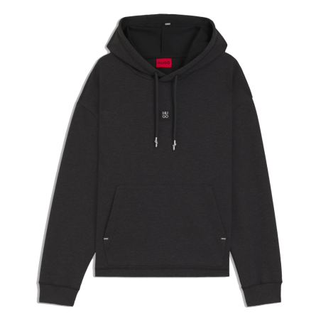 Sweat à capuche coupe décontractée avec logo revisité  DINEO HUGO BOSS gris