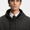 Sweat à capuche coupe décontractée avec logo revisité  DINEO HUGO BOSS gris