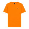T-shirt Regular en coton stretch avec logo contrastant  TEE BOSS  orange  - contrastant