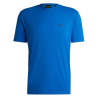 T-shirt Regular  en coton stretch avec logo contrastant  TEE  BOSS bleu