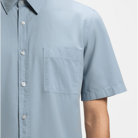 Chemise Regular en popeline de coton Relegant_6-short_M BOSS bleu clair