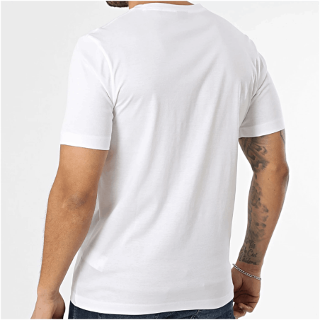 T-shirt Porsche x BOSS en coton mercerisé avec logo réfléchissant TS_PS Spirit 70 BOSS blanc