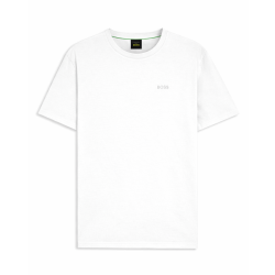 T-shirt Porsche x BOSS en coton mercerisé avec logo réfléchissant TS_PS Spirit 70 BOSS blanc