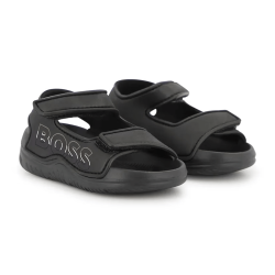 Sandales Enfant BOSS Noires – Confort & Style Estival