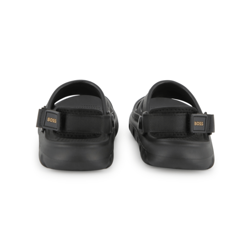 Sandales Enfant à fermeture par bandes auto-agrippantes BOSS Noir