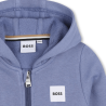 Sweat à capuche zippée enfant -Confort & Élégance BOSS Bleu clair