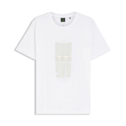 T-shirt Porsche x BOSS en coton mercerisé avec graphismes réfléchissants TS_PS Spirit70 Grx BOSS blanc