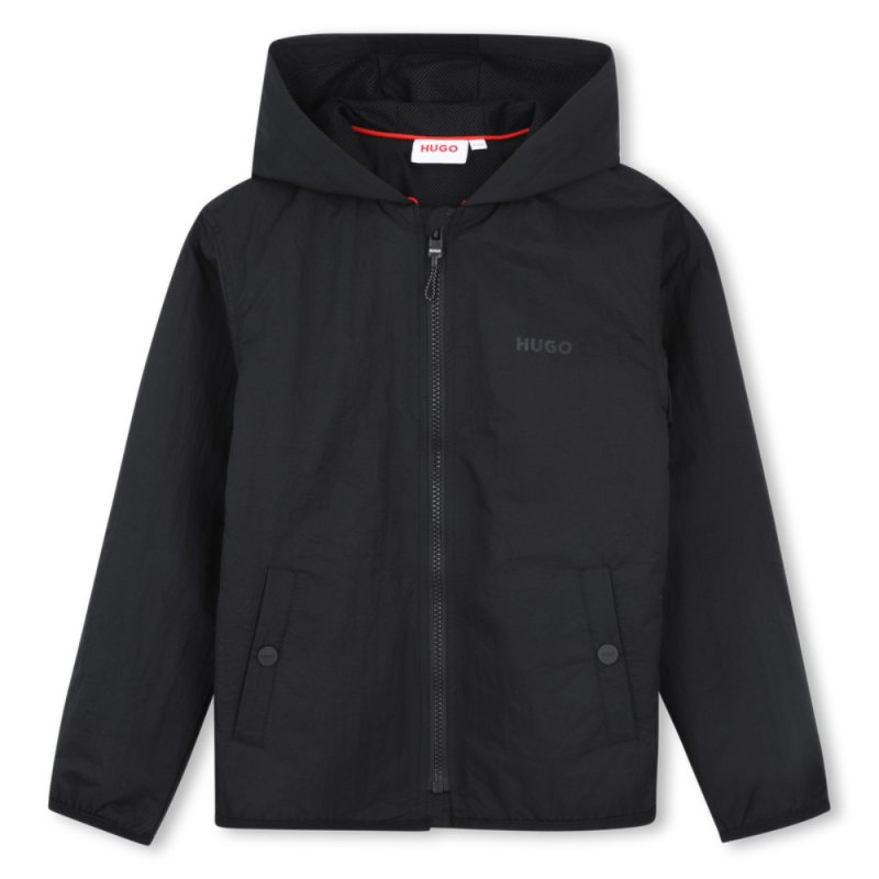Veste coupe-vent à capuche  enfant – Protection légère et stylée HUGO no