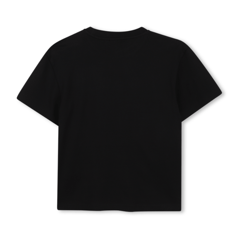 T-shirt enfant manches courtes – Coupe LOOSE FIT en coton BOSS noir