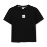 T-shirt enfant manches courtes – Coupe LOOSE FIT en coton BOSS noir