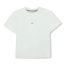T-shirt enfant manches courtes – Coupe LOOSE FIT en coton BOSS vert clair