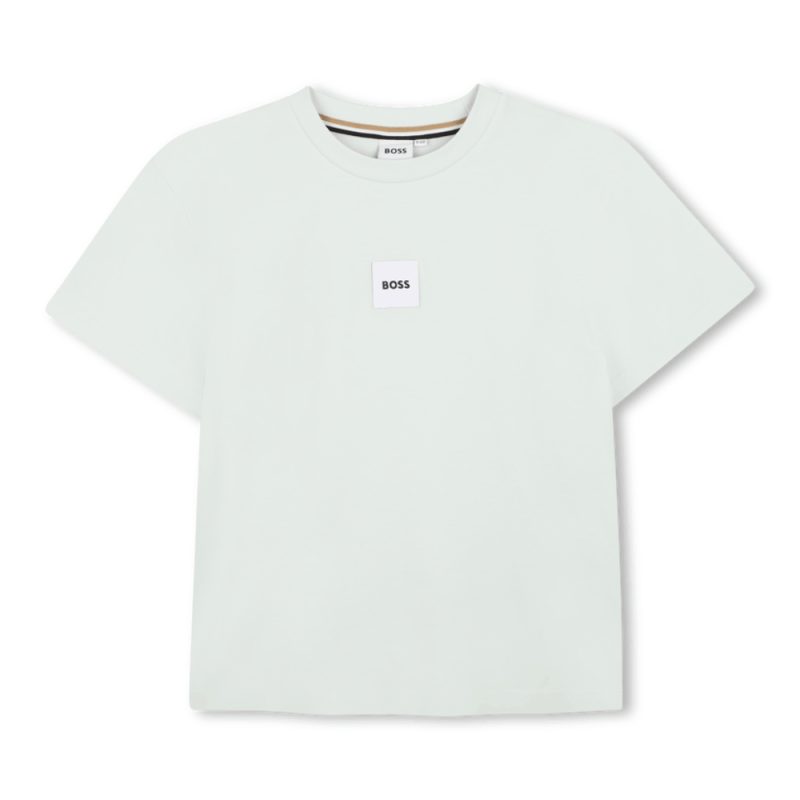 T-shirt enfant manches courtes – Coupe LOOSE FIT en coton BOSS vert clair