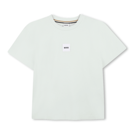 T-shirt enfant manches courtes – Coupe LOOSE FIT en coton BOSS vert clair