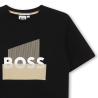 T-shirt enfant manches courtes  – Élégance décontractée BOSS noir