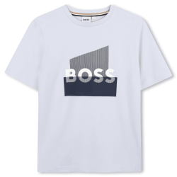 T-shirt enfant manches courtes  – Élégance décontractée BOSS bleu clair