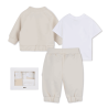 Ensemble de jogging bébé – Coton biologique & Style Teddy BOSS beige