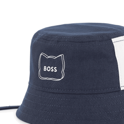 Bob enfant avec attaches – Coton biologique & Protection solaire  BOSS Bleu
