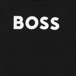 T-shirt enfant manches courtes  – Élégance Casual BOSS noir