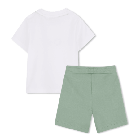 Ensemble t-shirt et bermuda enfant – Style & Confort BOSS vert
