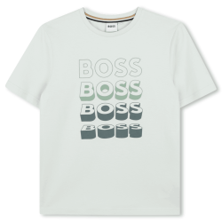 T-shirt enfant manches courtes  – Style Iconique & Confort BOSS vert clair