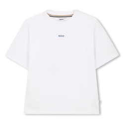 T-shirt enfant manches courtes – Loose Fit & Élégance Décontractée BOSS blanc