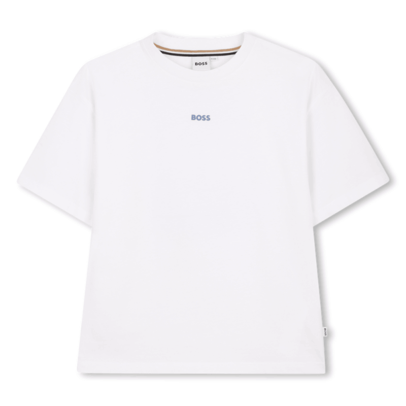 T-shirt enfant manches courtes – Loose Fit & Élégance Décontractée BOSS blanc
