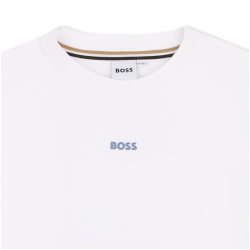 T-shirt enfant manches courtes – Loose Fit & Élégance Décontractée BOSS blanc