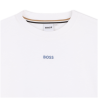 T-shirt enfant manches courtes – Loose Fit & Élégance Décontractée BOSS blanc