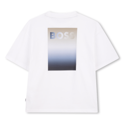 T-shirt enfant manches courtes – Loose Fit & Élégance Décontractée BOSS blanc