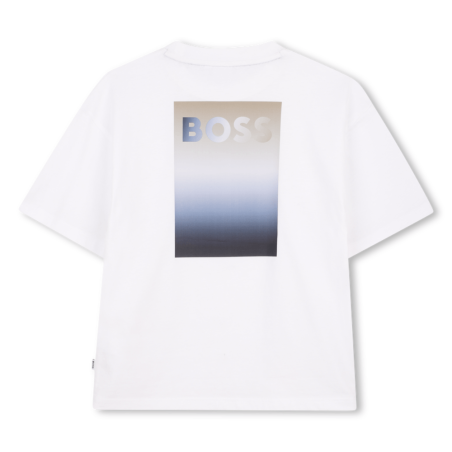 T-shirt enfant manches courtes – Loose Fit & Élégance Décontractée BOSS blanc