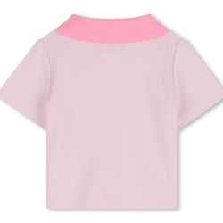 Ensemble polo et short enfant  – Élégance & Coton Biologique BOSS rose