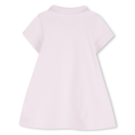 Robe enfant à fermeture boutonnée  – Coton Biologique & Élégance Ludique BOSS rose