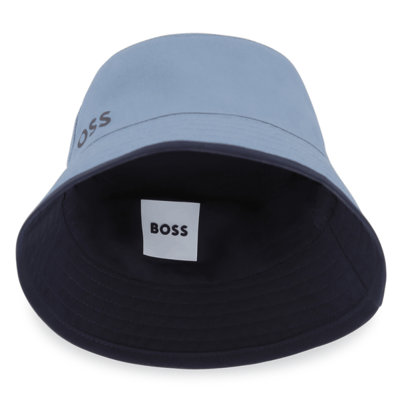 Chapeau bob réversible enfant  – Style Modulable & Tendance BOSS bleu