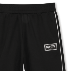 BERMUDA ENFANT À BANDES LATÉRALES – STYLE SPORT & CONFORT  KENZO KIDS noir