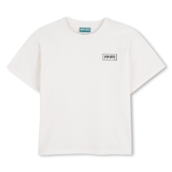 TEE-SHIRT MANCHES COURTES ENFANT – CONFORT & STYLE BIO KENZO KIDS  blanc