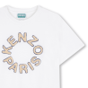 TEE-SHIRT MANCHES COURTES ENFANT – COTON BIO & STYLE TENDANCE  KENZO KIDS  blanc